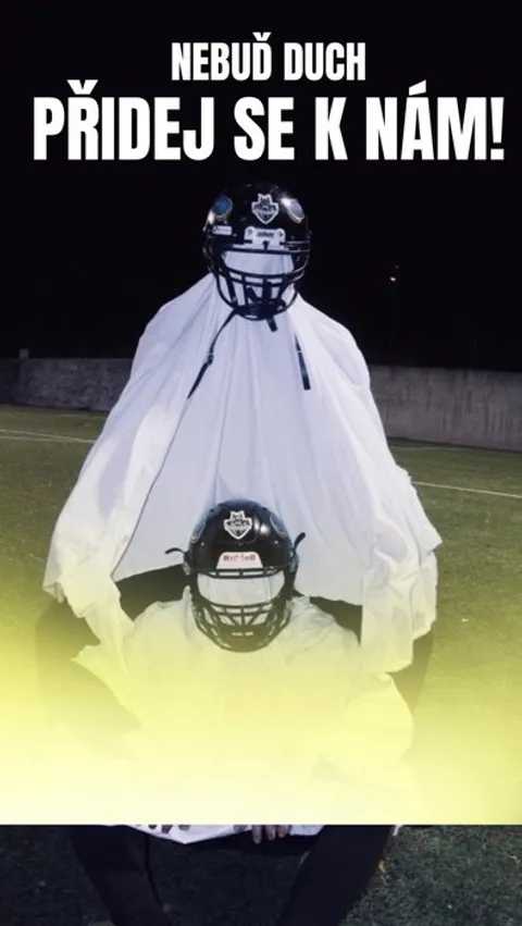 Ničeho se nemusíte bát, my nikoho neghostujeme! 👻🏈 Vypadáme sice strašidelně, ale ve skutečnosti jen hledáme nový hráč