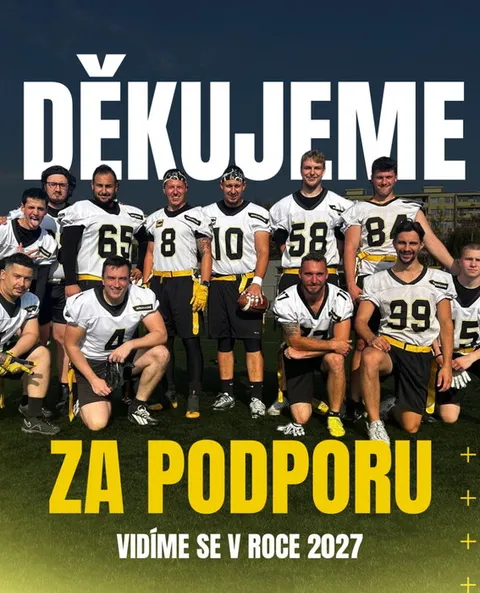 DĚKUJEME ZA PODPORU V CELÉ SEZÓNĚ! 🙏🏈 Letošní sezóna je oficiálně za námi a my vám chceme z celého srdce poděkovat. Va